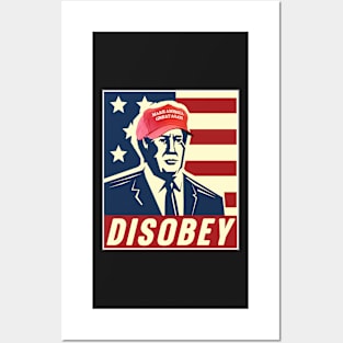 Disobey Big Face, Conspiracy Theory, Disobey Illuminati Lies Posters and Art